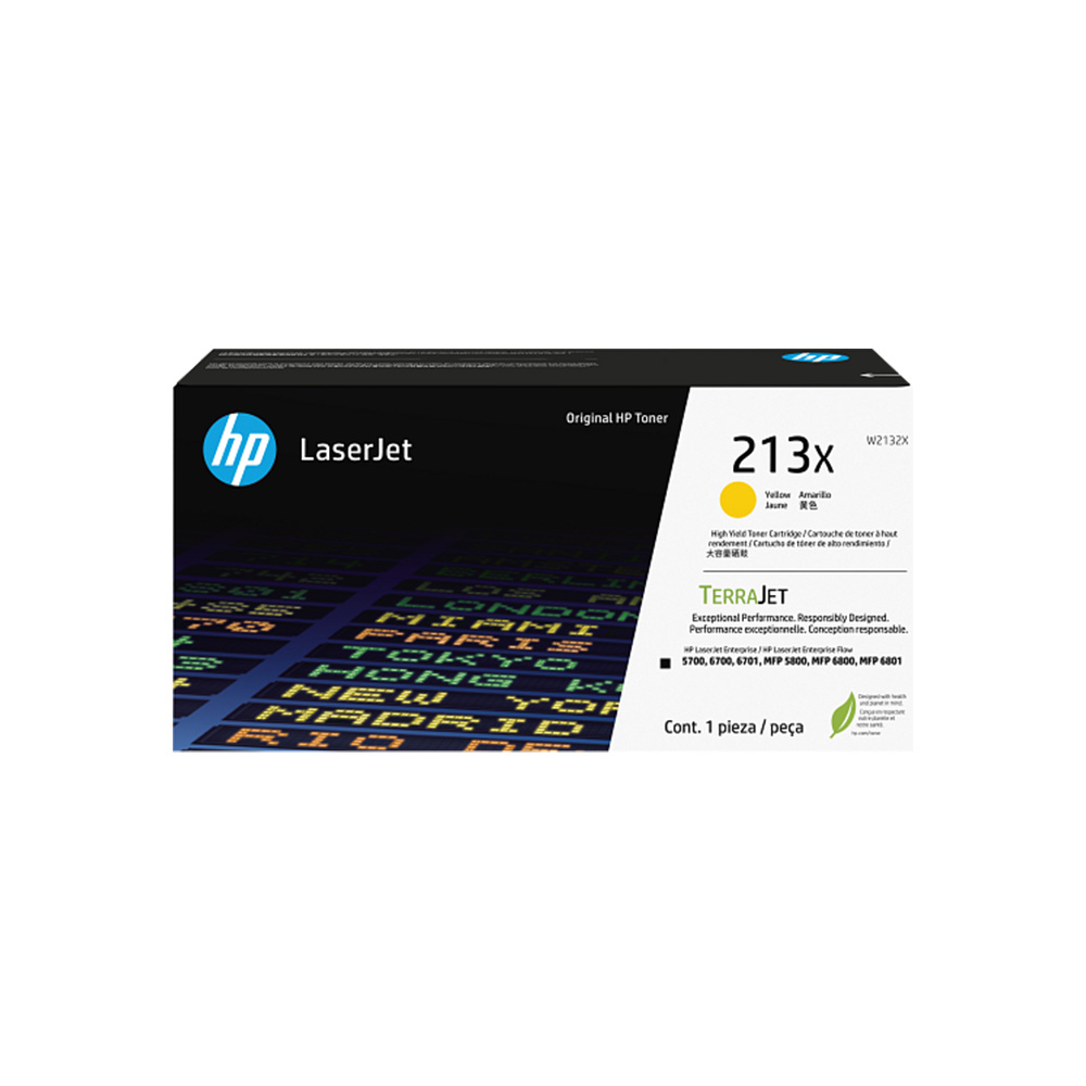Tóner HP 213X Amarillo Alto Rendimiento LaserJet 5700/5800/6700/6800 6000 Páginas W2132X