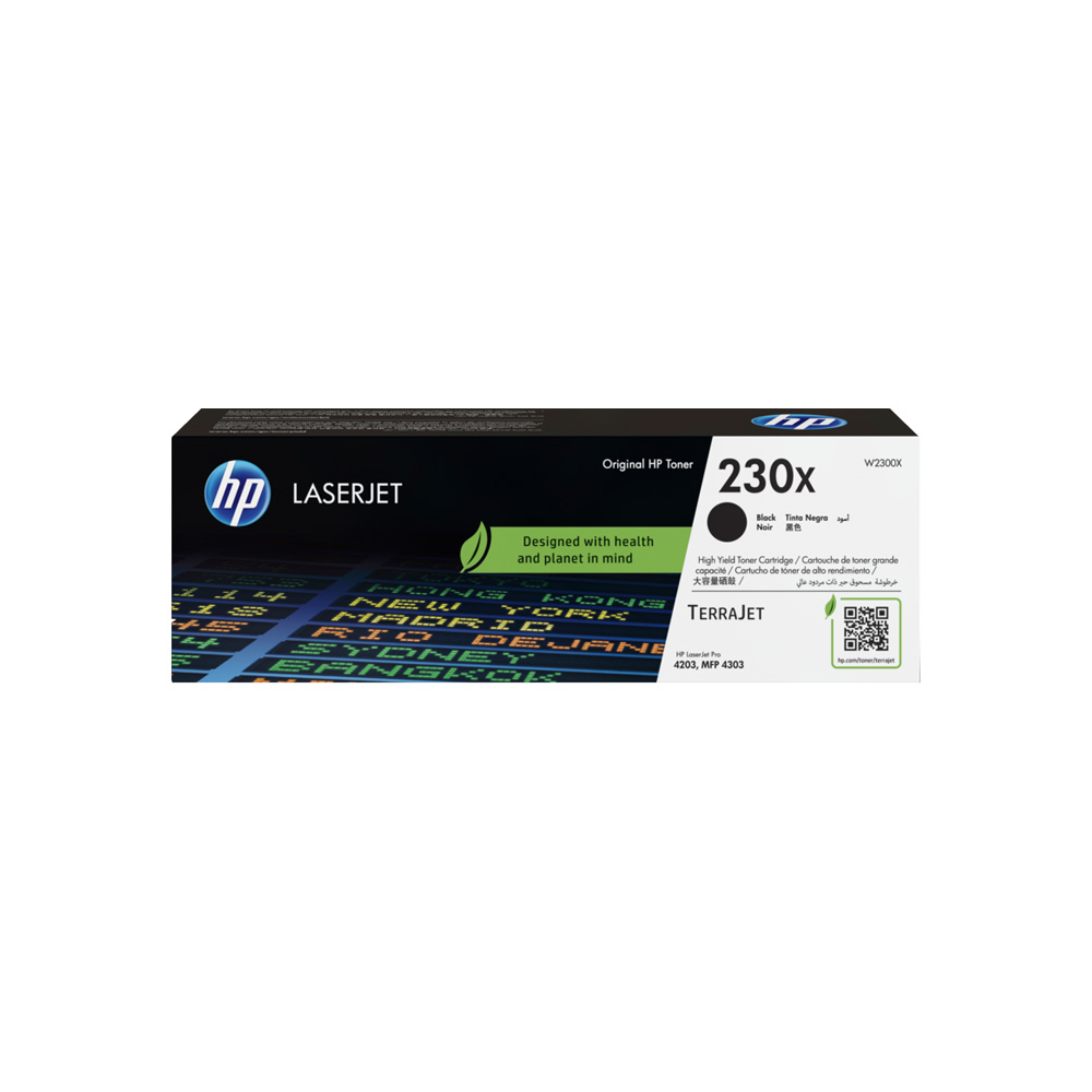 Tóner HP 230X Negro Alto Rendimiento LaserJet 4203/4303 7500 Páginas W2300X