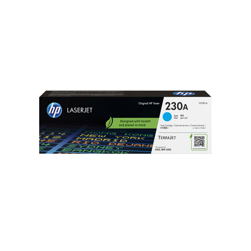 Tóner HP 230A Cyan LaserJet 4203/4303 2000 Páginas W2301A