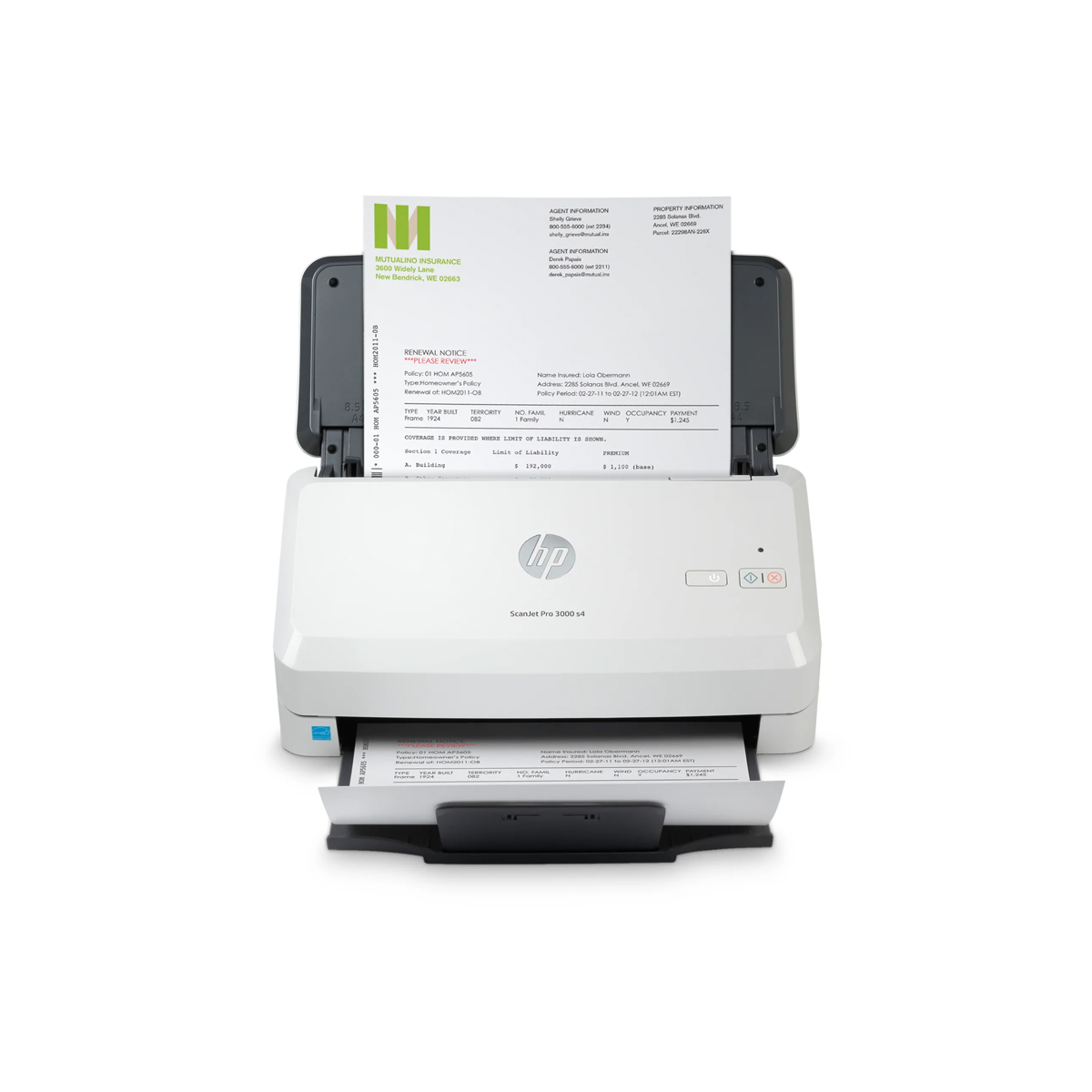 Escáner HP ScanJet Pro 3000 S4 ADF 50 Hojas 4000 Pág Diarias 40PPM/80IPM