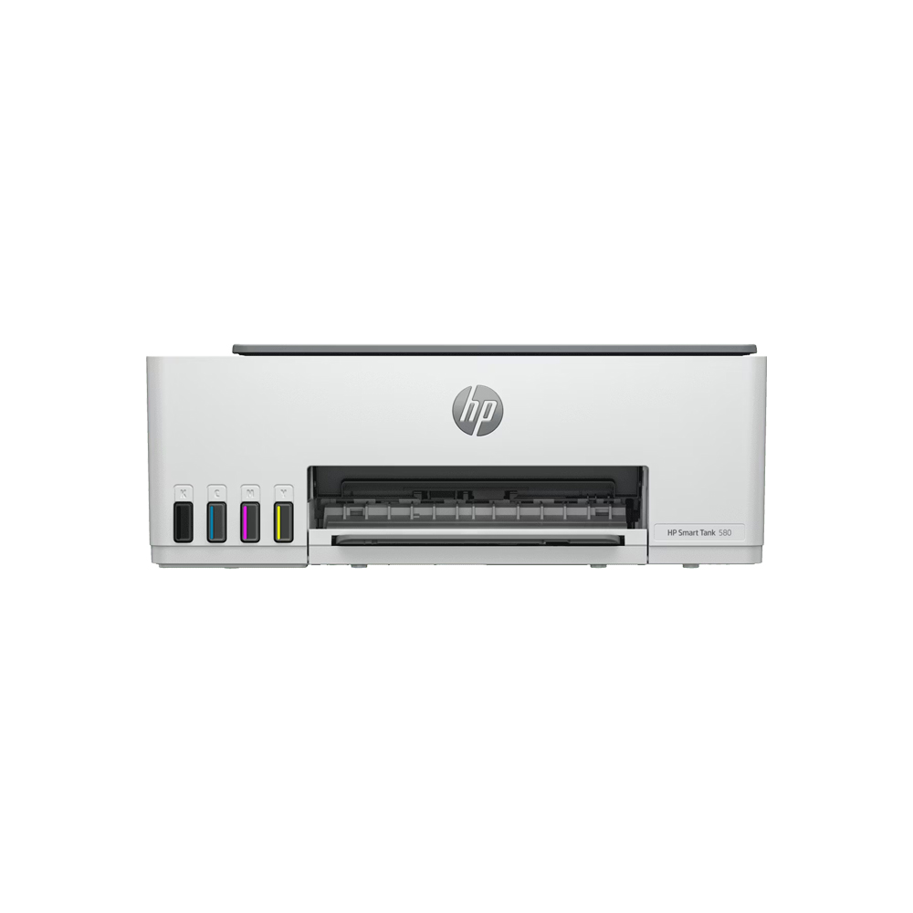 Impresora HP Smart Tank 580 MFP WiFi 12PPM/5PPM Color Pantalla 1.2 Pulgadas Blanca Tinta GT53/GT52