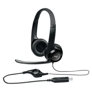 Headset Logitech H390 USB Supresión Ruido Estéreo Negro
