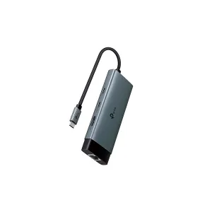 Hub TP-Link USB Tipo-C 6 en 1 Gigabit Ultra HD Carga Rápida 100W 5Gbps