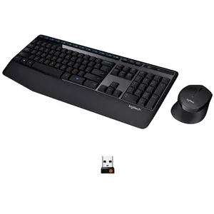 Logitech MK345 Combo Teclado-Mouse Wireless USB Negro Resistente a Salpicaduras