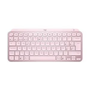 Teclado Logitech MX Keys Mini Inalámbrico RF Wireless/Bluetooth Rosa