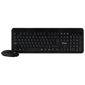 Teclado + Mouse Quasad QC-4583G Combo Recargable Inalámbrico Negro
