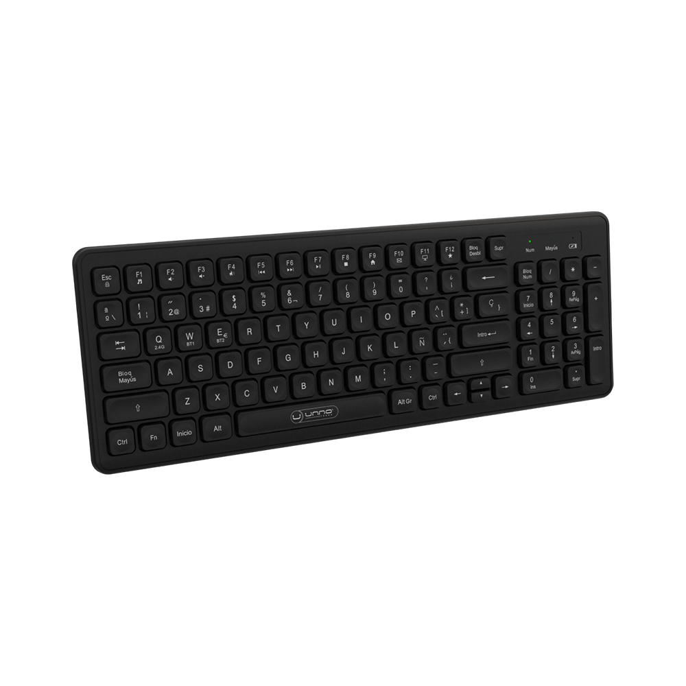 Teclado Unno Tekno KB6761BK Klass Inalámbrico Compacto