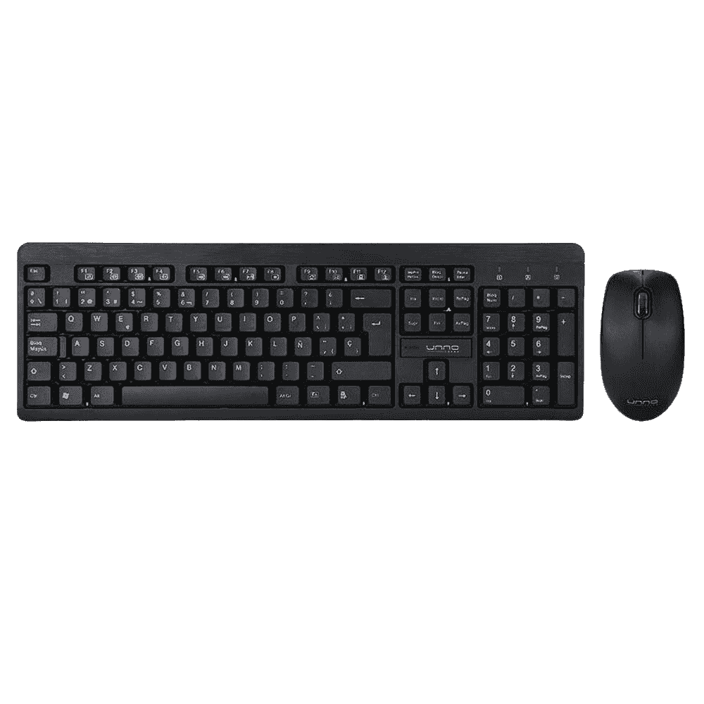 Combo Teclado y Mouse Unno Tekno KB6741BK Klass Inalámbrico