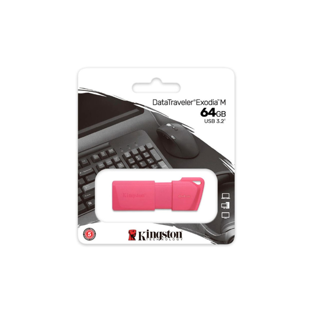Pendrive Kingston DataTraveler Exodia M 64GB USB 3.2 Pink Neon