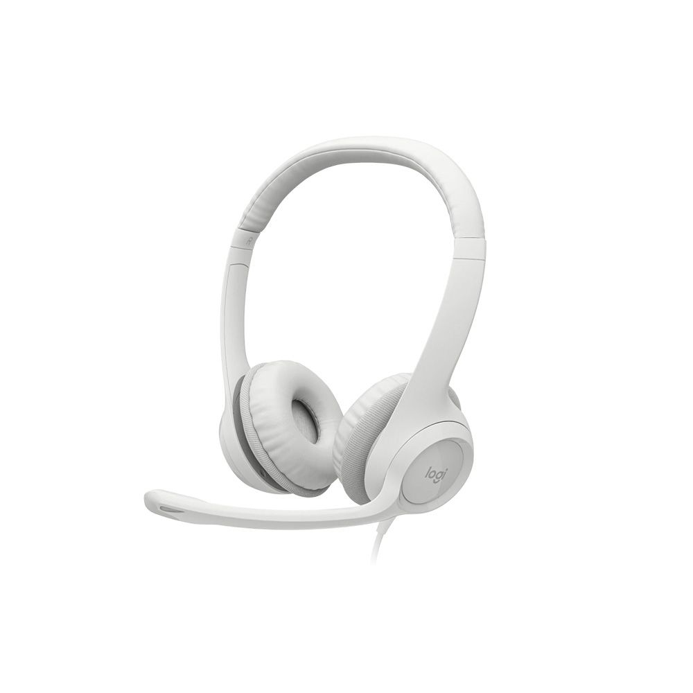 Logitech H390 Headset USB-A Cancelación de Ruido Cable 1.9m 100kHz Blanco