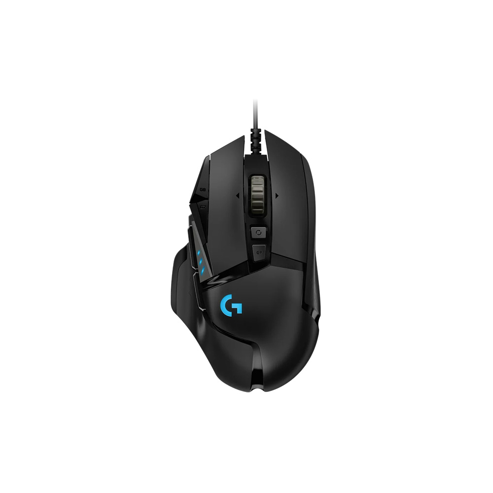 Logitech Mouse G502 HERO USB Negro Sensor HERO 5 Perfiles 100-16000 DPI
