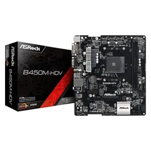 ASROCK B450M-HDV AMD AM4 4x DDR4 6x SATA3 PCIe 3.0 M.2 mATX