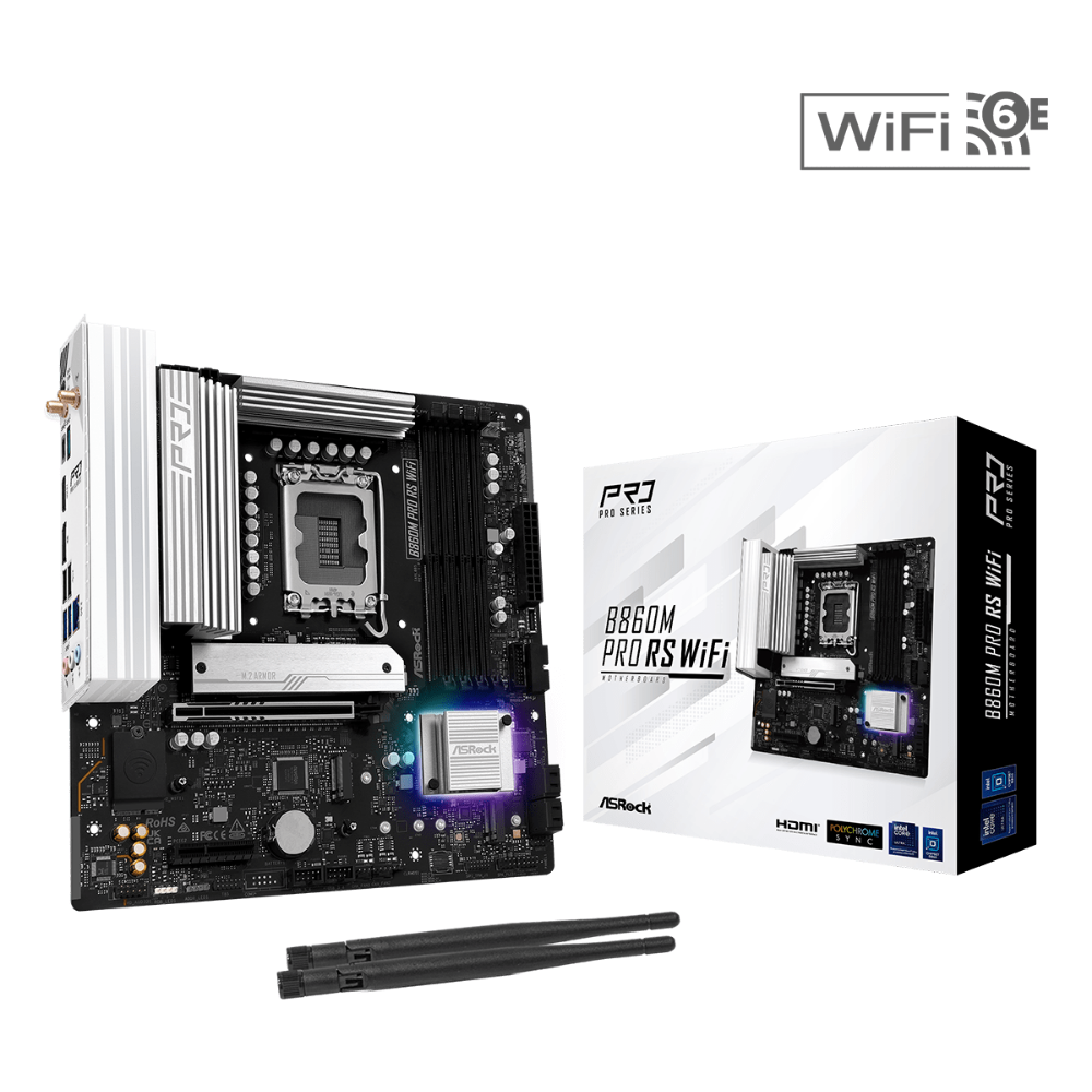 Mainboard Asrock B860M Pro RS WiFi LGA1851 DDR5 mATX