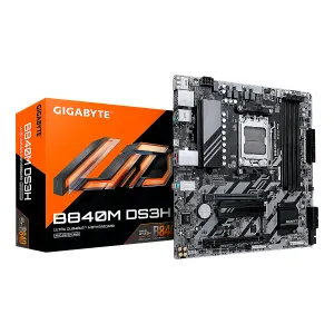 Mainboard Gigabyte B840M DS3H AMD AM5 Ryzen 9000 DDR5-5200 HDMI 2xDP 2xM.2 6xUSB PCIe 4.0 Micro-ATX