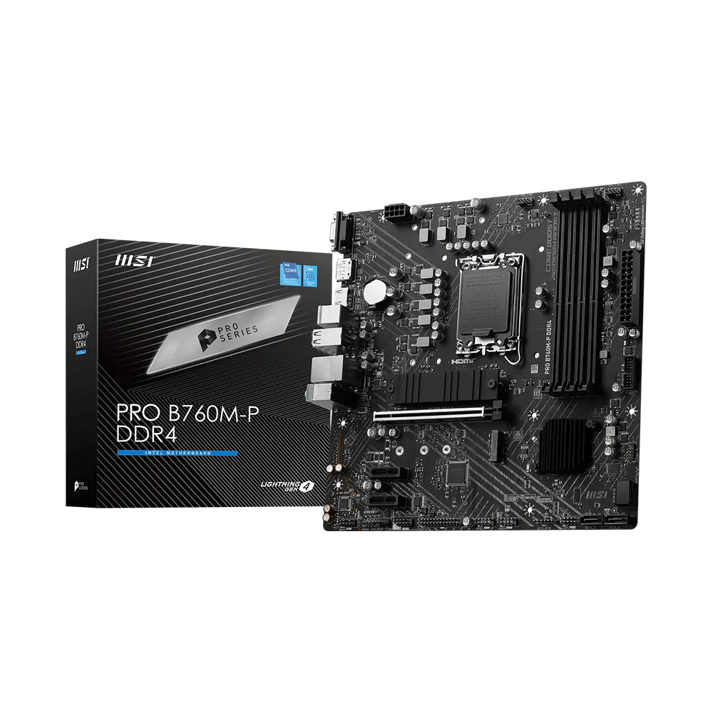 Mainboard MSI PRO B760M-P LGA1700 DDR4 4 slots mATX