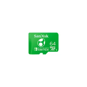 Memoria microSDXC SanDisk 64GB UHS-I para Nintendo Switch hasta 100MB/s