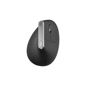 Mouse Logitech MX Vertical Ergonómico Inalámbrico Bluetooth USB Recargable Easy Switch Flow Unifying Negro