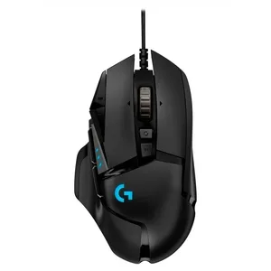 Mouse Logitech Gaming G502 Negro Hero 16K RGB Lightsync USB Alambrico Peso Ajustable