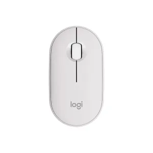 Mouse Logitech M350s Pebble 2 Bluetooth Multidispositivo Silencioso 4000DPI Blanco