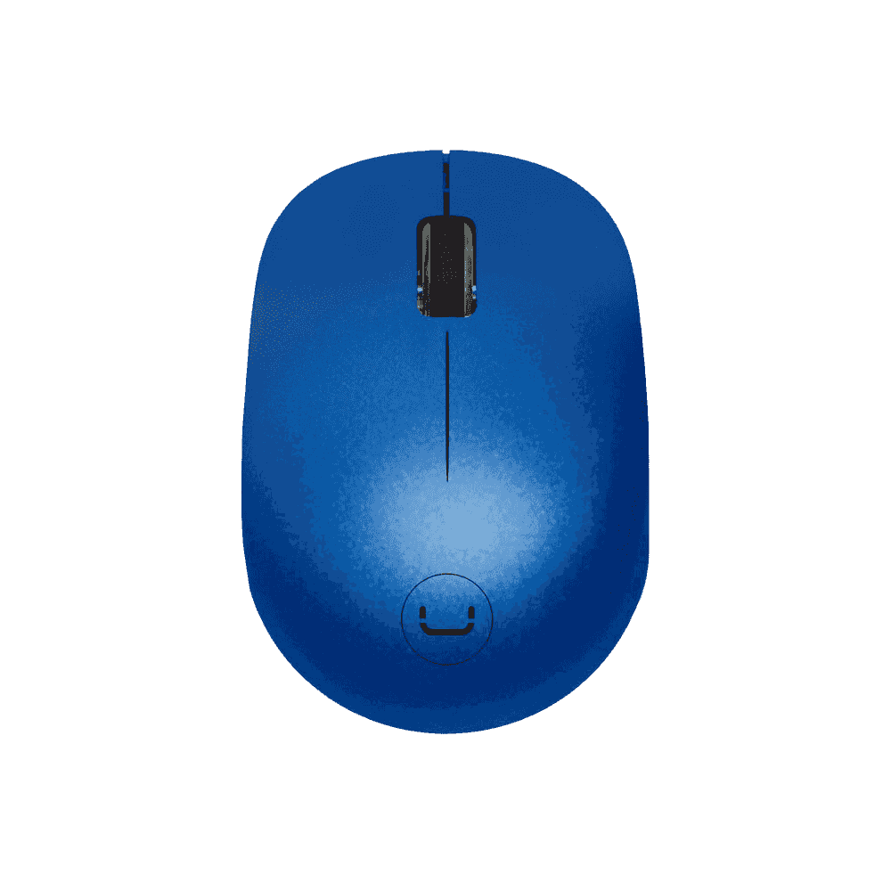 Mouse Unno Tekno Curve Inalámbrico Azul
