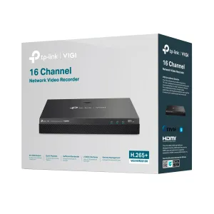 Grabador de Video en Red TP-Link VIGI NVR-2016H 16 Canales HDMI 4K Negro