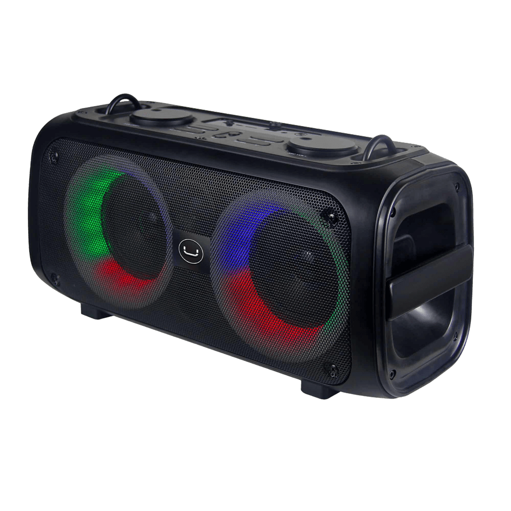 Parlante Unno Tekno SP9368BK Soundblast 30W Portátil TWS Bluetooth Radio FM USB Micro SD