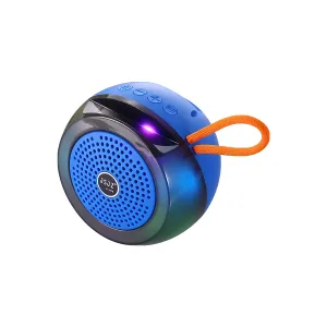 Parlante JSJZ Wireless Stereo JZ-888 Blue Black RGB Light
