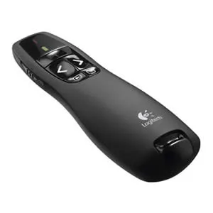 Puntero Presentador Logitech R400 Negro USB Plug and Play Luz Roja Radio 15 Metros