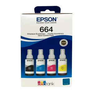 Kit Botellas de Tinta Epson T664520 4 Colores Negro/Cian/Magenta/Amarillo