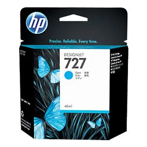 Cartucho de Tinta HP 727 Cian 40ml