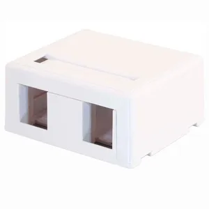 Accesorio Genérico Surface Mount Box 2 Puertos Blanco