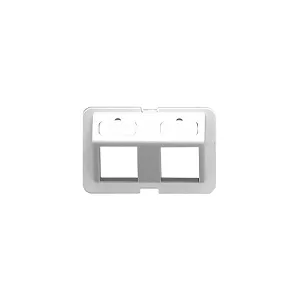 Accesorio Genérico Bezel Angled 2 Puertos Blanco