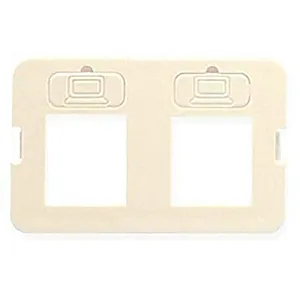 Accesorio Genérico Bezel Elite 2 Puertos Flat Blanco