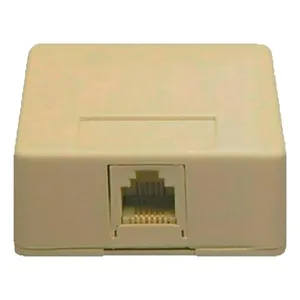 Accesorio Genérico Biscuit Jack Surface Mount 6P6C Ivory