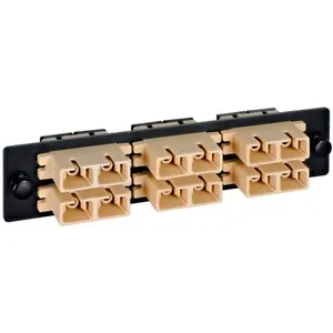 Adaptador Genérico Panel Adaptador 6 Puertos SC Duplex MM-SM Negro