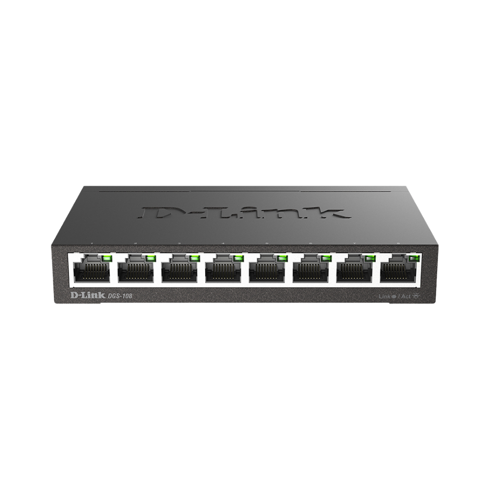 Switch D-Link DGS-108 8 puertos 10/100/1000 Mbps