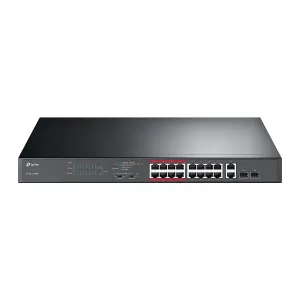 Switch TP-Link TL-SL1218MP No Gestionable PoE 16 Puertos 10/100Mbps 2 Puertos SFP Gigabit