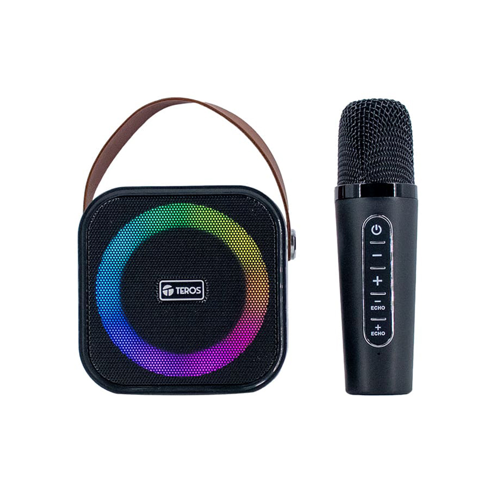 Parlante Teros TE-6013N con Micrófono Karaoke 10W Bluetooth 5.4
