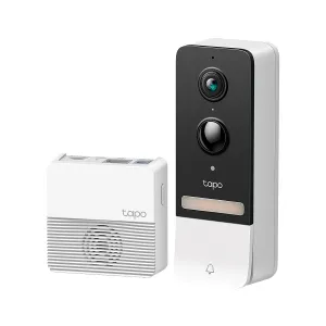 Cámara de Seguridad TP-Link Tapo D230S1 Timbre de Video con Batería Extraíble 2K 5MP Detección IA Visión Nocturna Color Campo Amplio