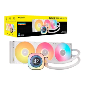 Disipador Líquido Corsair iCUE Link Titan 360 RX LCD Intel LGA1851 AMD AM5