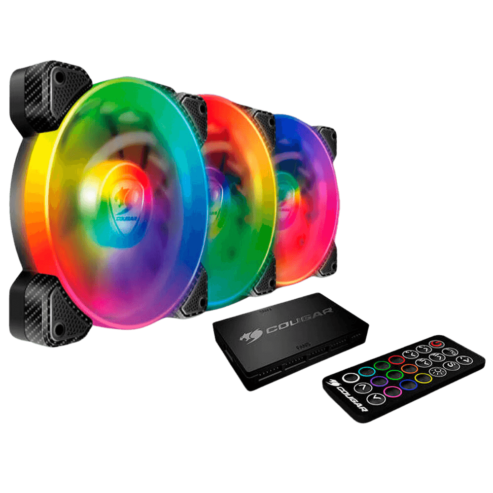Kit Ventiladores Cougar Vortex RGB SPB 120mm 3 Ventiladores