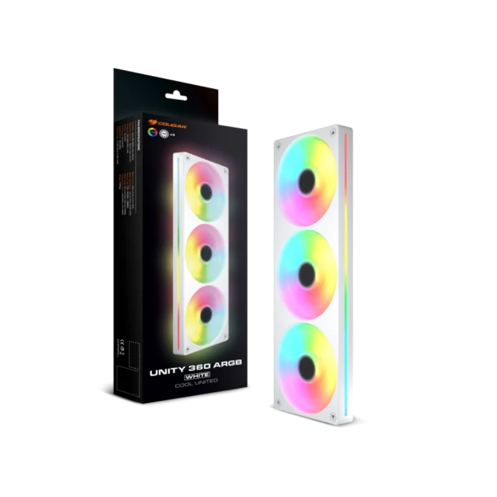 Pack Ventiladores Cougar UNITY 360 ARGB Blanco