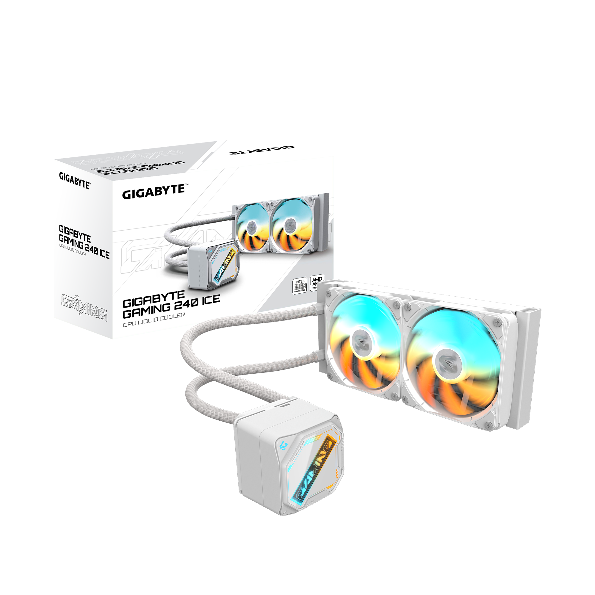 Disipador Líquido Gigabyte Gaming Ice 240 ARGB Blanco