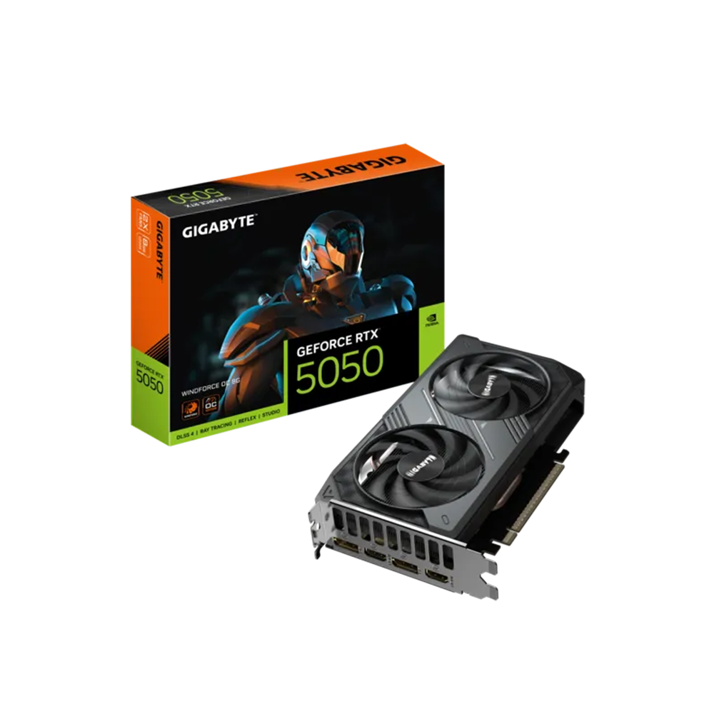 Tarjeta Gráfica Gigabyte GeForce RTX 5050 Windforce OC 8GB GDDR6