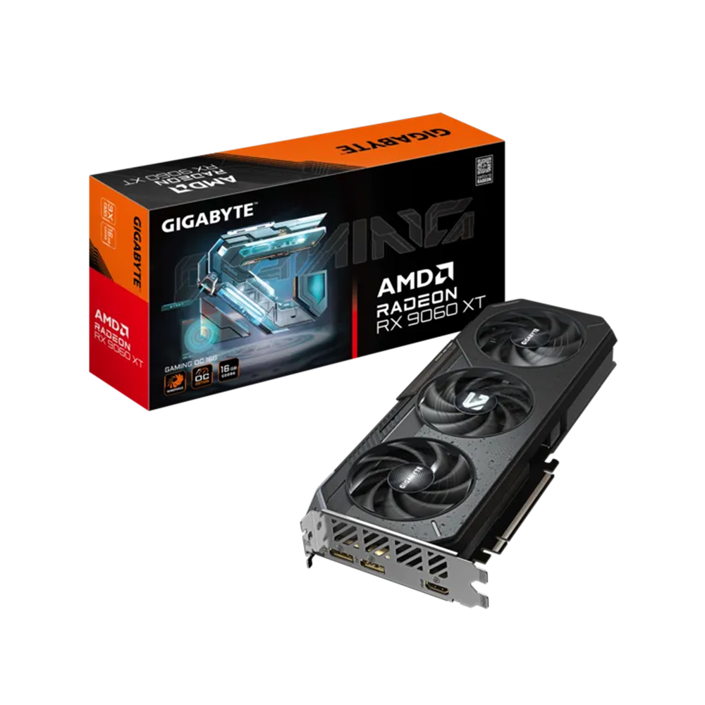Tarjeta Gráfica Gigabyte AMD Radeon RX 9060 XT Gaming OC 16GB GDDR6 1 HDMI 2 DisplayPort