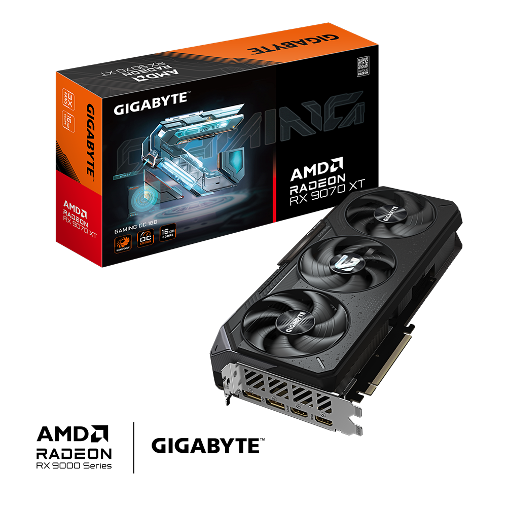 Tarjeta Gráfica Gigabyte Radeon RX 9070 Gaming OC 16GB GDDR6X