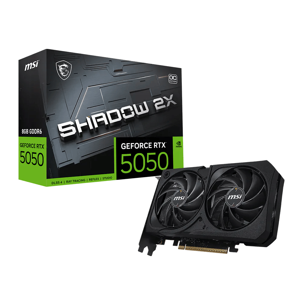 Tarjeta Gráfica MSI GeForce RTX 5050 8GB Shadow 2X OC