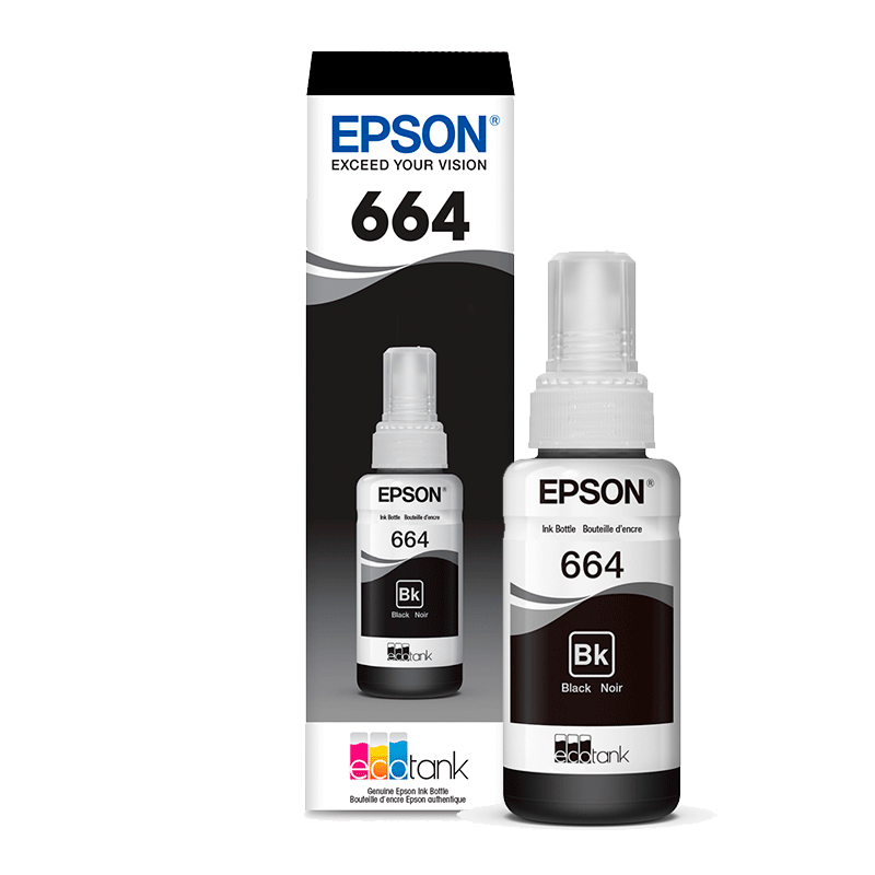 Cartucho de Tinta Epson T664120 70ml Negro