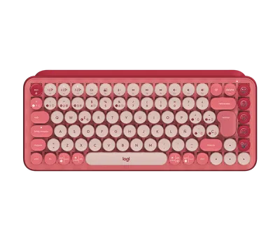 Teclado Logitech POP Keys Mecánico Inalámbrico Rosado
