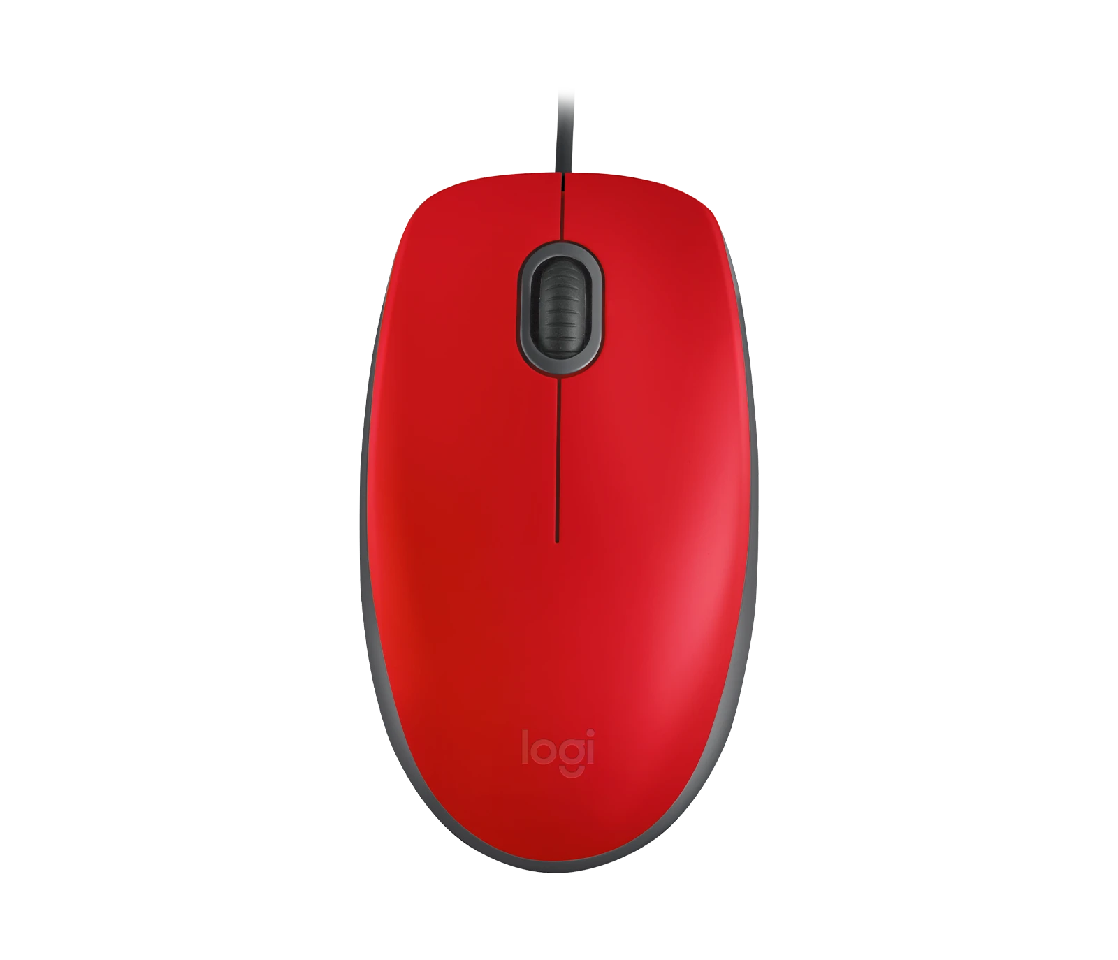 Mouse Logitech M110 Cableado Silencioso Rojo